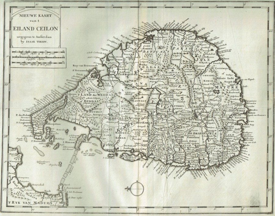 අයිසැක් ටීරියන්  විසින් කරන ලද සිතියම 