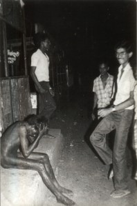 Soon before Tamil Youth was burnt at Borella bus stand